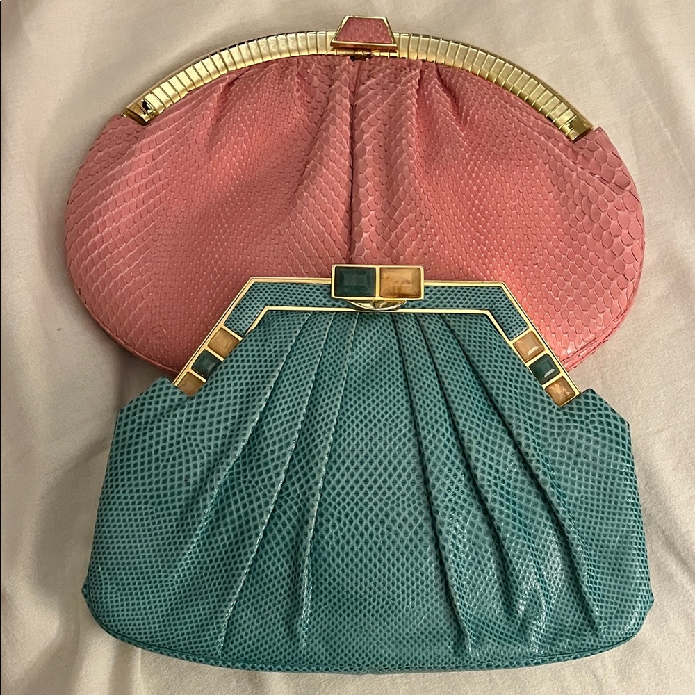 JUDITH LEIBER bags - 2 fabulous vintage bags with original accessories.